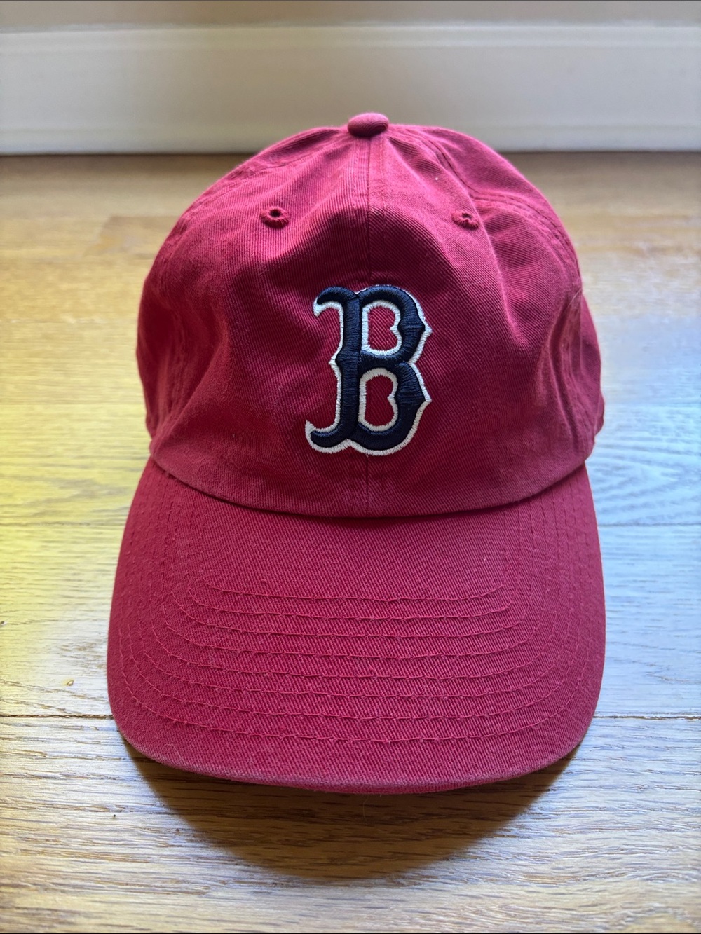 MLB Boston Red Sox Red Baseball Cap with Navy 'B' Logo